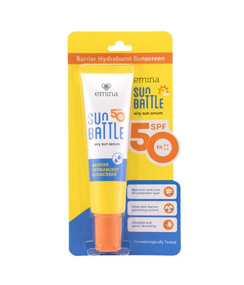 EMINA Sun Battle SPF 50 PA++++ Barrier Hydraburst Sunscreen 30 ml.