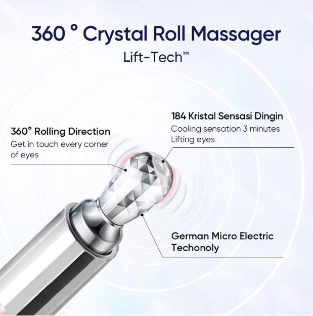 SKINTIFIC Crystal Massager Lifting Eye Cream