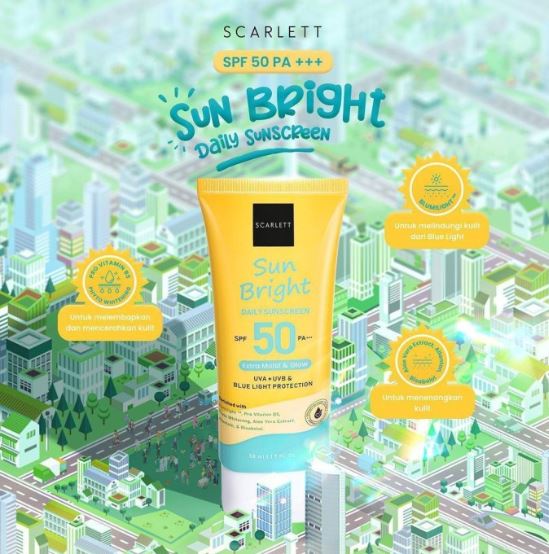 SCARLETT Sun Bright Daily Sunscreen 50+