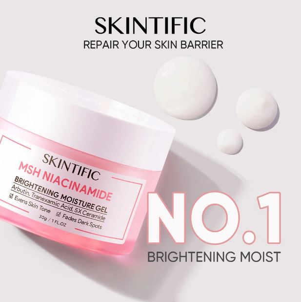 SKINTIFIC MSH Niacinamide Brightening Moisturizer Glowing Moisture Gel