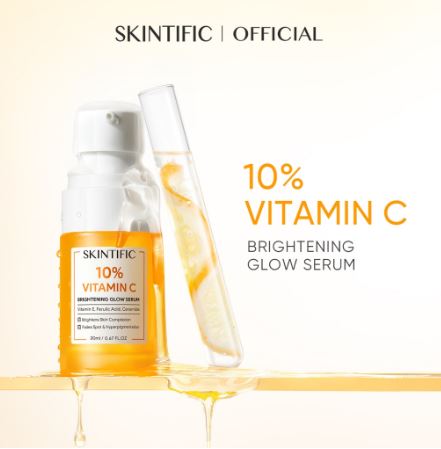 SKINTIFIC 10% Vitamin C Brightening Glow Serum